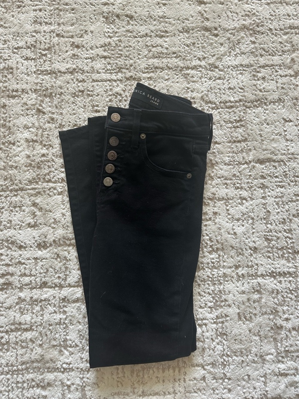 Veronica Beard Jeans ~ Butterfly ~ Classic Black ~ High Rise ~ Ankle ~ Skinny - Picture 5 of 6